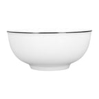 Durable Black Line Ceramic Tableware Bowls for Salads Soups Stews Desserts Noodles8 Inches