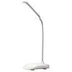 LED Desk Lamp Touch Control Three Level Color Temperature Stepless Dimming USB Charging Table Lamp White