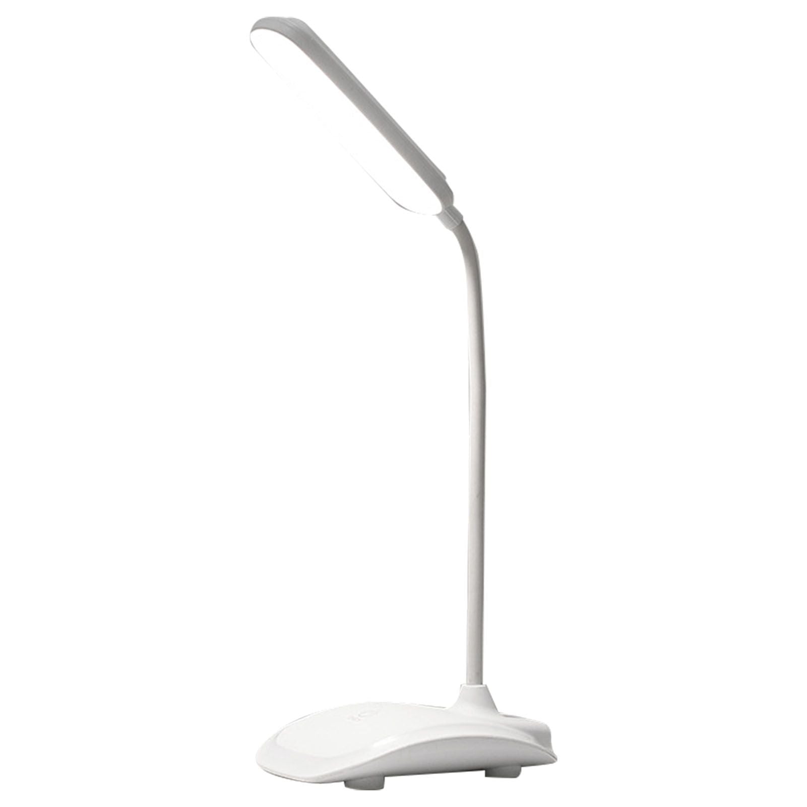 LED Desk Lamp Touch Control Three Level Color Temperature Stepless Dimming USB Charging Table Lamp White