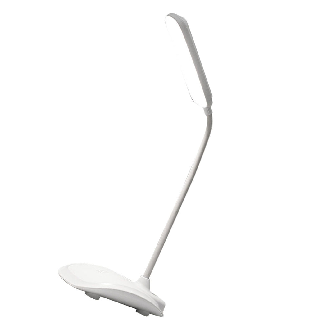 LED Desk Lamp Touch Control Three Level Color Temperature Stepless Dimming USB Charging Table Lamp White