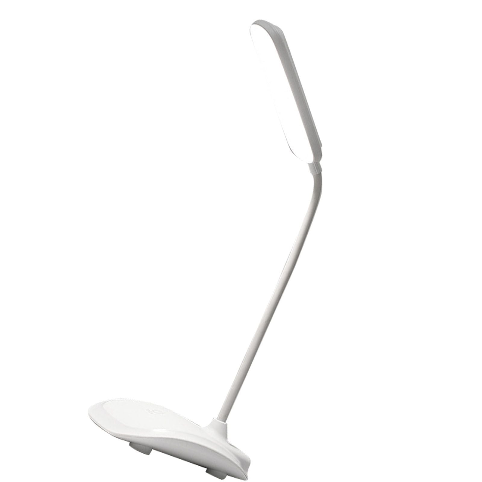 LED Desk Lamp Touch Control Three Level Color Temperature Stepless Dimming USB Charging Table Lamp White