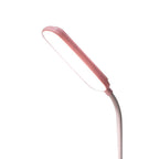 LED Desk Lamp Touch Control Three Level Color Temperature Stepless Dimming USB Charging Table Lamp Pink