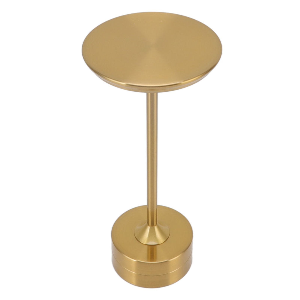 Cordless Table Lamp Rechargeable 2000mAh 3 Levels Brightness Portable USB C LED Metal Bedside Lamp Gold