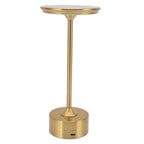 Cordless Table Lamp Rechargeable 2000mAh 3 Levels Brightness Portable USB C LED Metal Bedside Lamp Gold