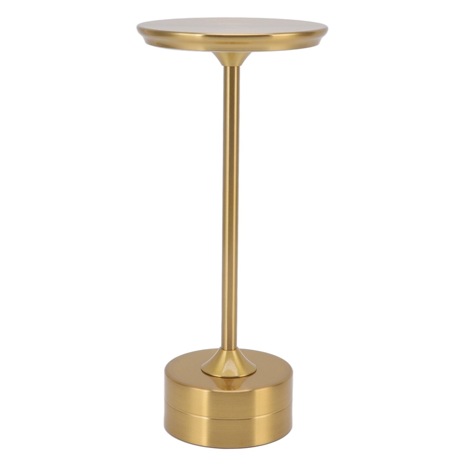 Cordless Table Lamp Rechargeable 2000mAh 3 Levels Brightness Portable USB C LED Metal Bedside Lamp Gold