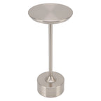 Cordless Table Lamp Rechargeable 2000mAh 3 Levels Brightness Portable USB C LED Metal Bedside Lamp Silver