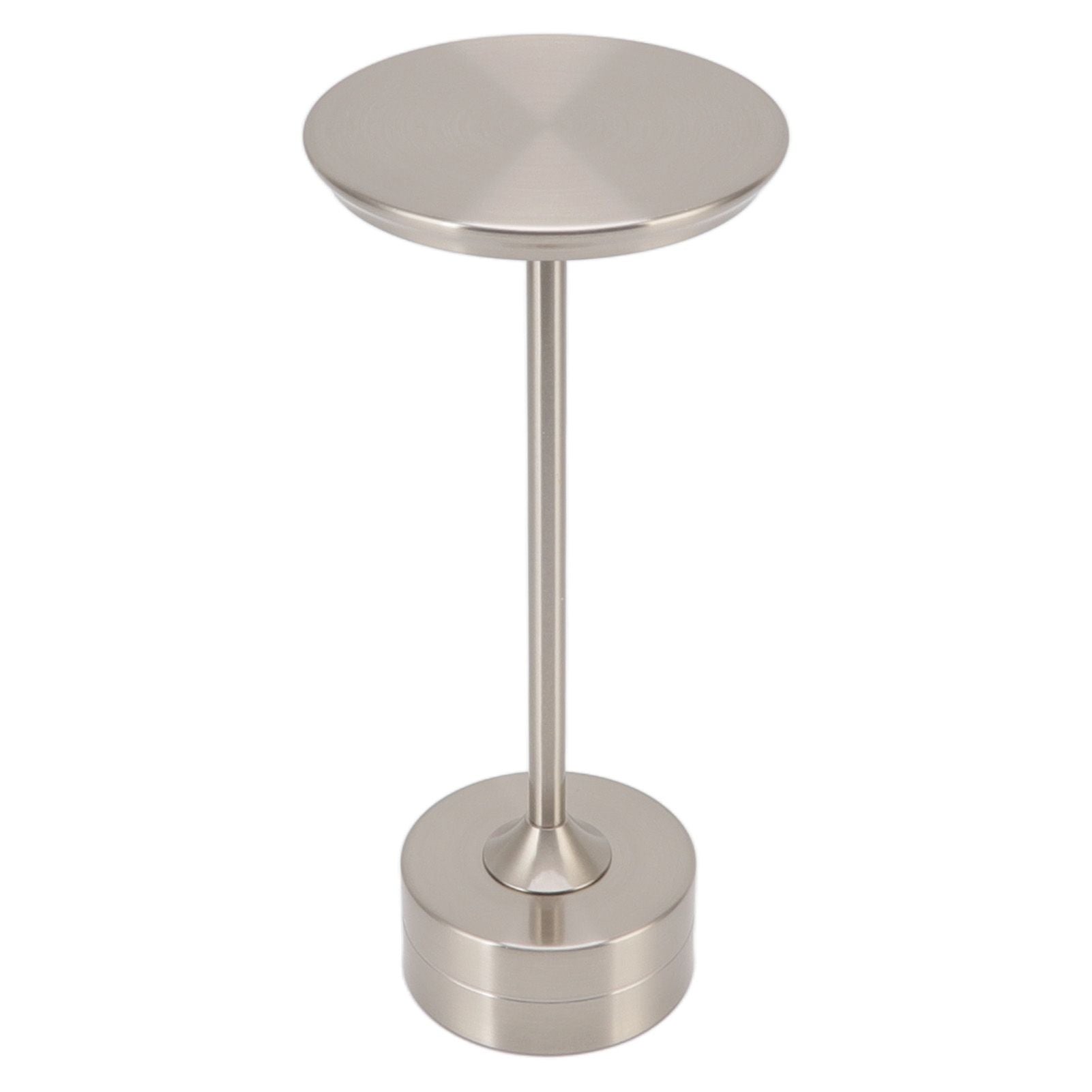 Cordless Table Lamp Rechargeable 2000mAh 3 Levels Brightness Portable USB C LED Metal Bedside Lamp Silver
