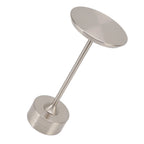 Cordless Table Lamp Rechargeable 2000mAh 3 Levels Brightness Portable USB C LED Metal Bedside Lamp Silver
