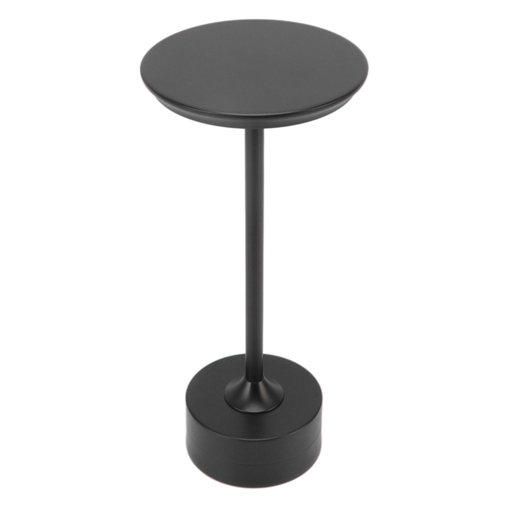 Cordless Table Lamp Rechargeable 2000mAh 3 Levels Brightness Portable USB C LED Metal Bedside Lamp Black