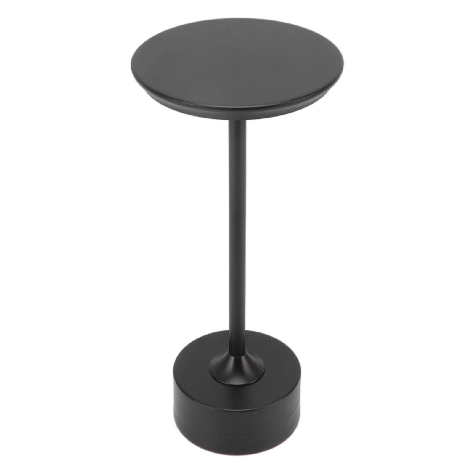 Cordless Table Lamp Rechargeable 2000mAh 3 Levels Brightness Portable USB C LED Metal Bedside Lamp Black
