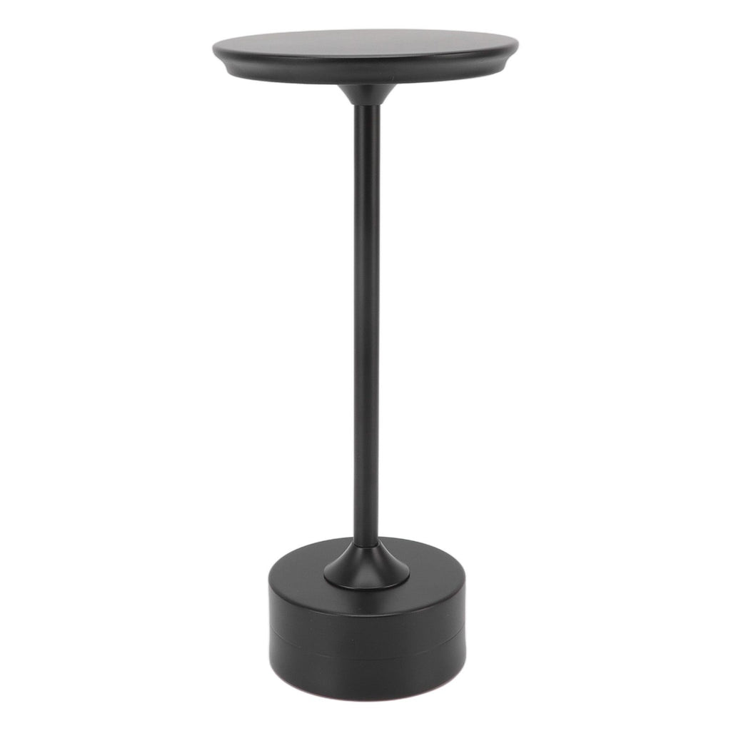 Cordless Table Lamp Rechargeable 2000mAh 3 Levels Brightness Portable USB C LED Metal Bedside Lamp Black