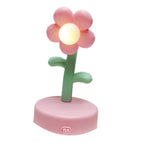Table Lamp Cute Flower Night Light Portable Desk Lamp Decorative for Office Dorm Decor Pink