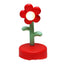 Table Lamp Cute Flower Night Light Portable Desk Lamp Decorative for Office Dorm Decor Red