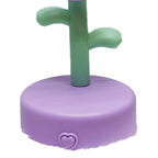 Table Lamp Cute Flower Night Light Portable Desk Lamp Decorative for Office Dorm Decor Purple