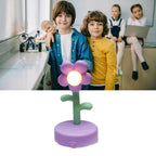 Table Lamp Cute Flower Night Light Portable Desk Lamp Decorative for Office Dorm Decor Purple
