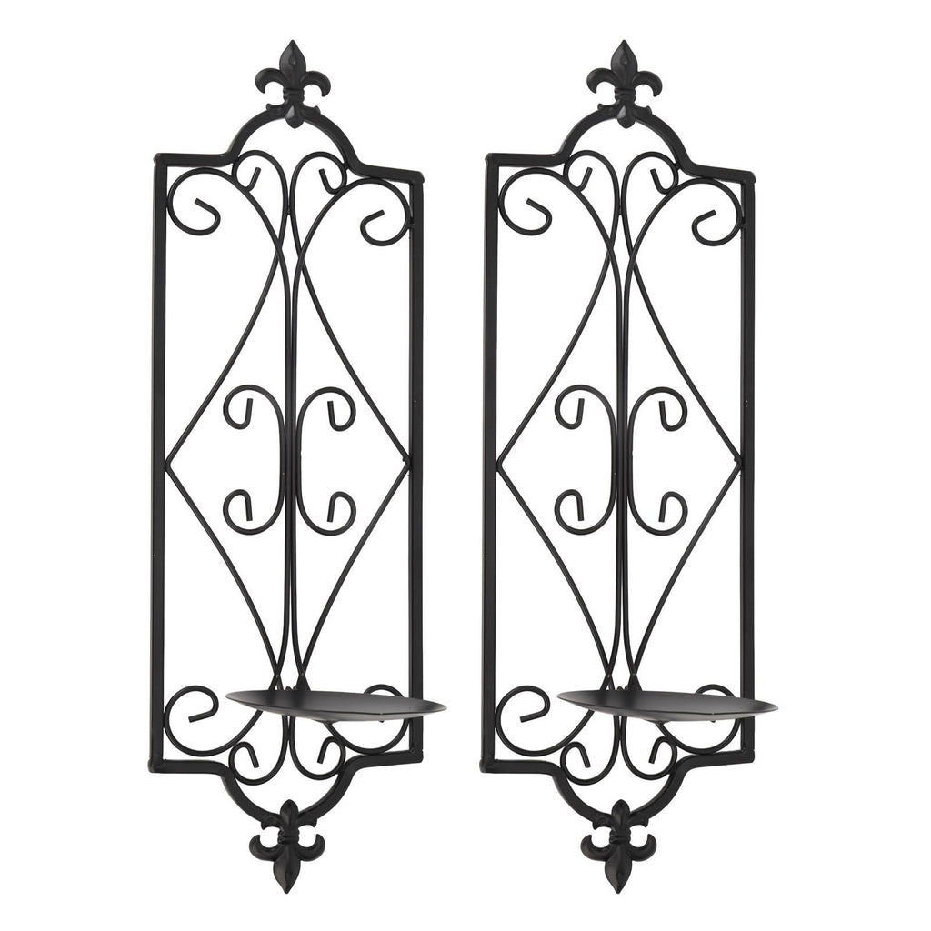 2pcs Wall Sconce Candle Holder Hanging Iron Wall Candle Sconce Holder Wall Decorations for Living Room Dining Room