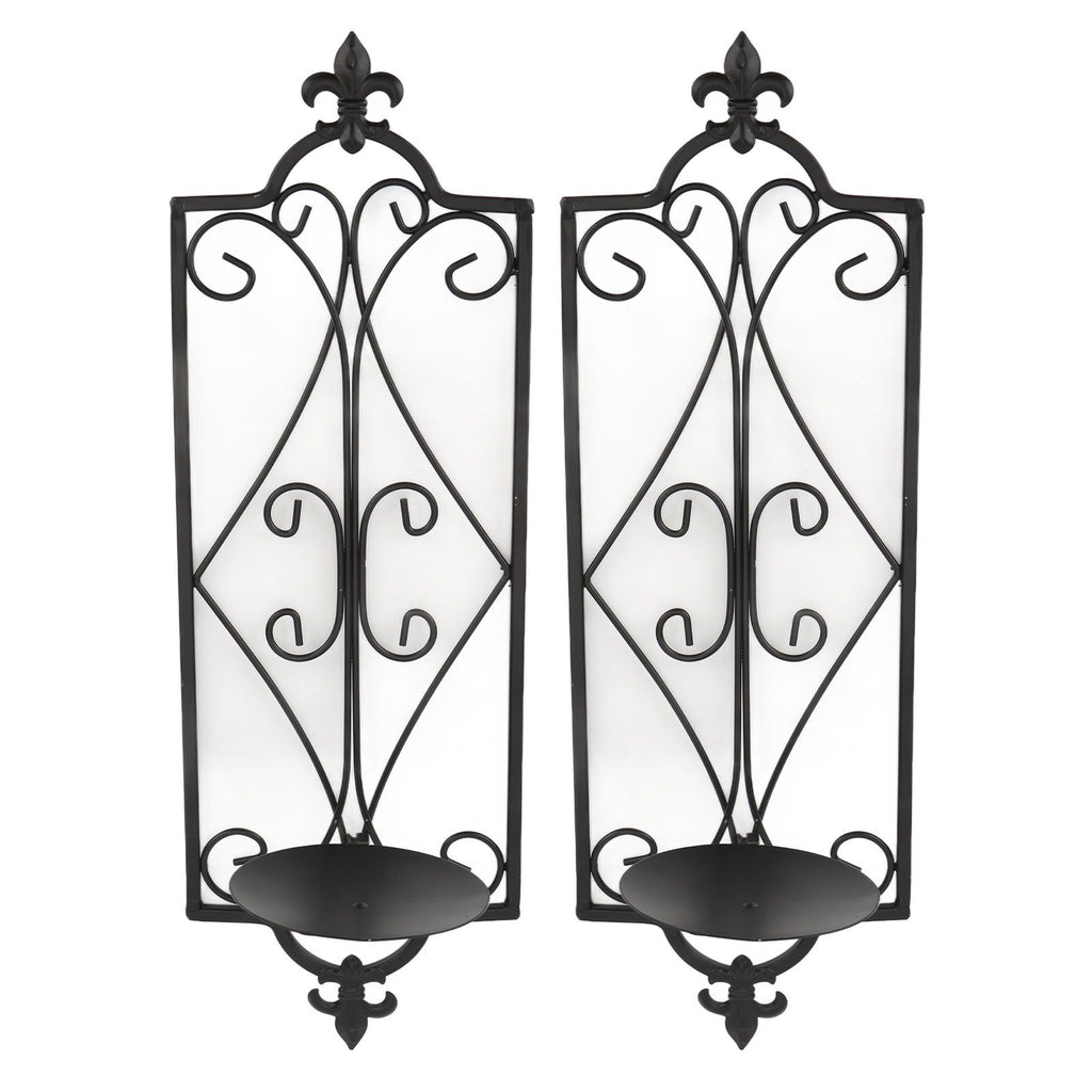 2pcs Wall Sconce Candle Holder Hanging Iron Wall Candle Sconce Holder Wall Decorations for Living Room Dining Room