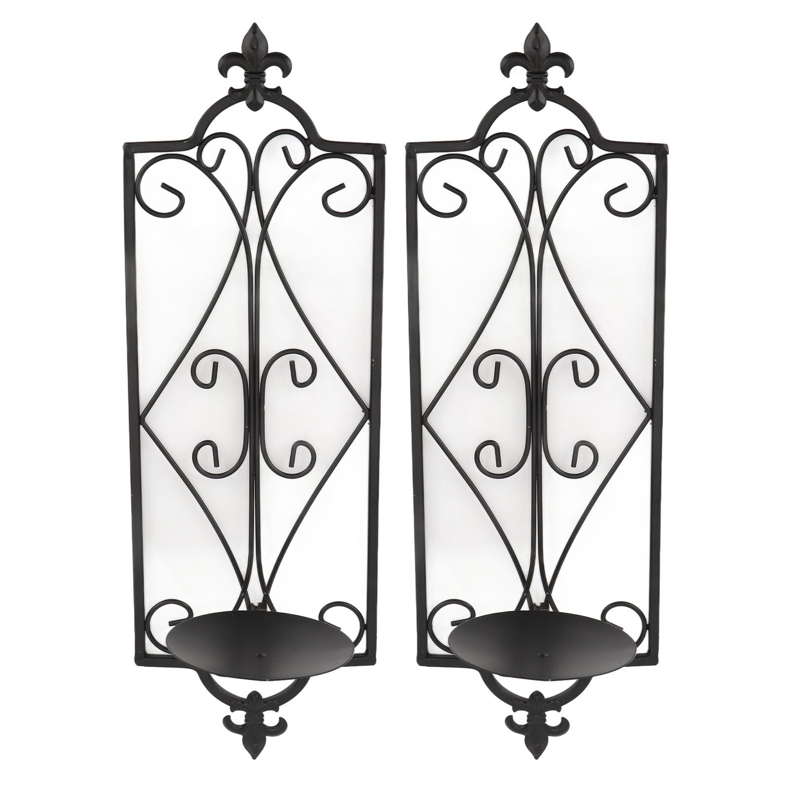 2pcs Wall Sconce Candle Holder Hanging Iron Wall Candle Sconce Holder Wall Decorations for Living Room Dining Room