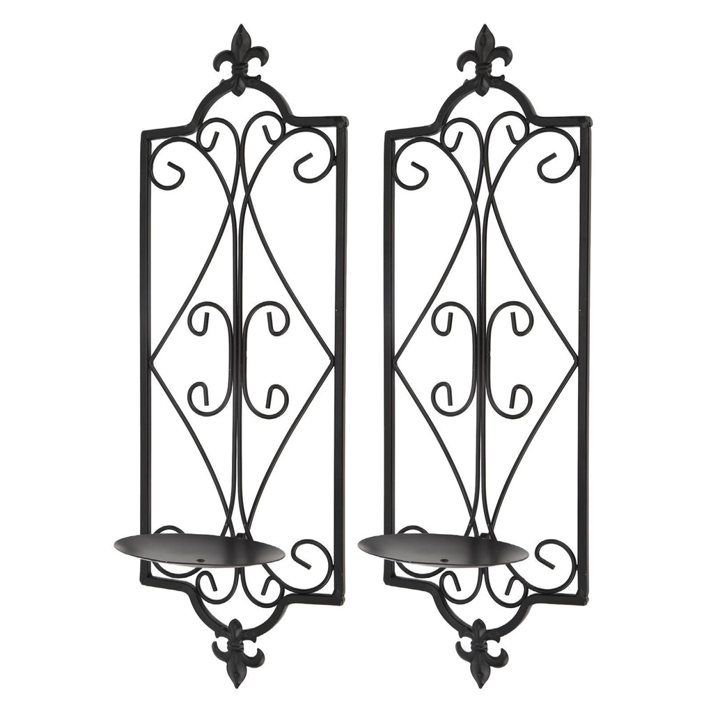 2pcs Wall Sconce Candle Holder Hanging Iron Wall Candle Sconce Holder Wall Decorations for Living Room Dining Room