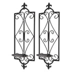 2pcs Wall Sconce Candle Holder Hanging Iron Wall Candle Sconce Holder Wall Decorations for Living Room Dining Room