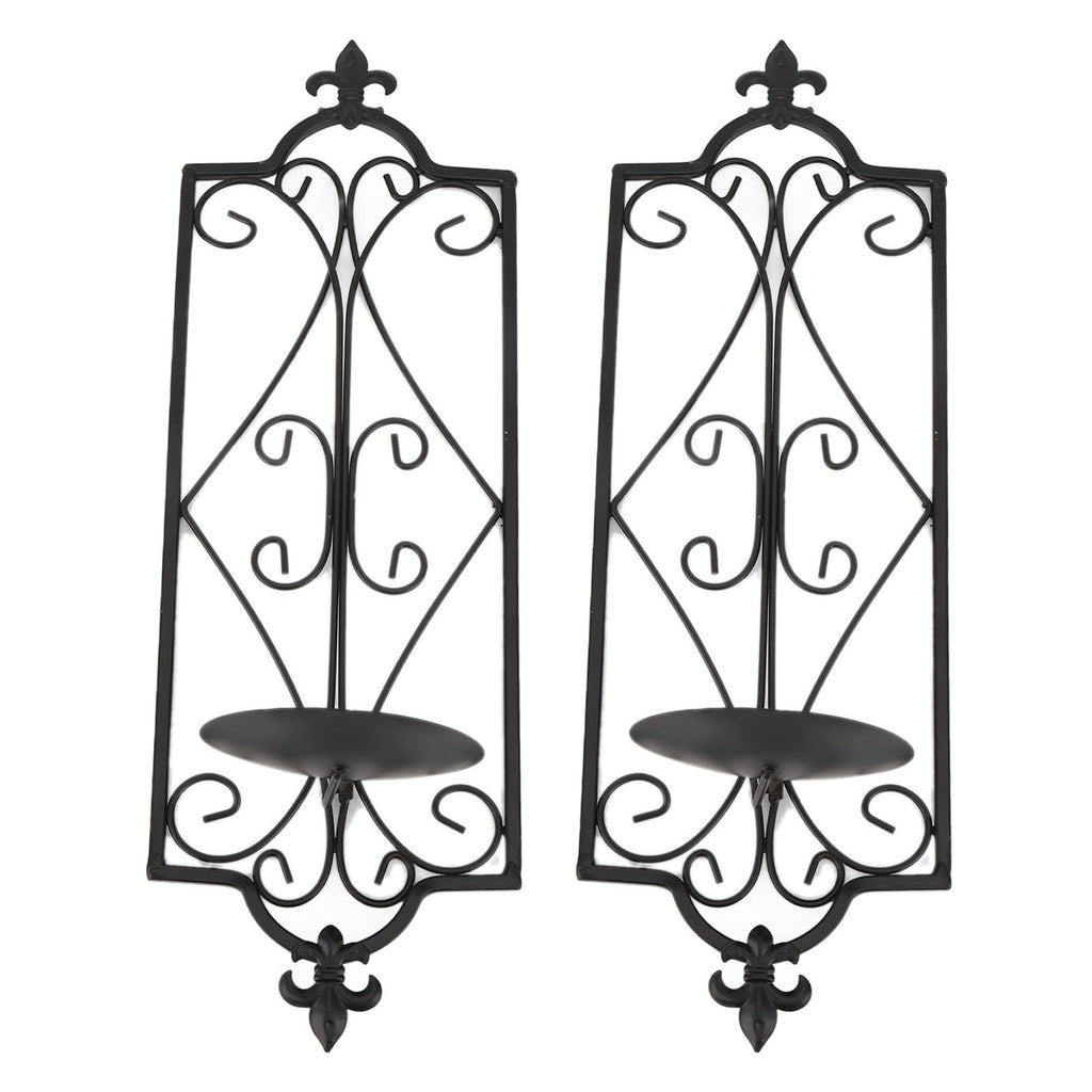 2pcs Wall Sconce Candle Holder Hanging Iron Wall Candle Sconce Holder Wall Decorations for Living Room Dining Room