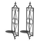 2pcs Wall Sconce Candle Holder Hanging Iron Wall Candle Sconce Holder Wall Decorations for Living Room Dining Room