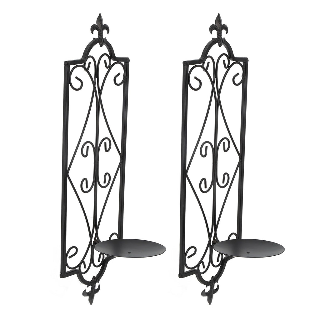 2pcs Wall Sconce Candle Holder Hanging Iron Wall Candle Sconce Holder Wall Decorations for Living Room Dining Room