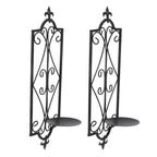 2pcs Wall Sconce Candle Holder Hanging Iron Wall Candle Sconce Holder Wall Decorations for Living Room Dining Room