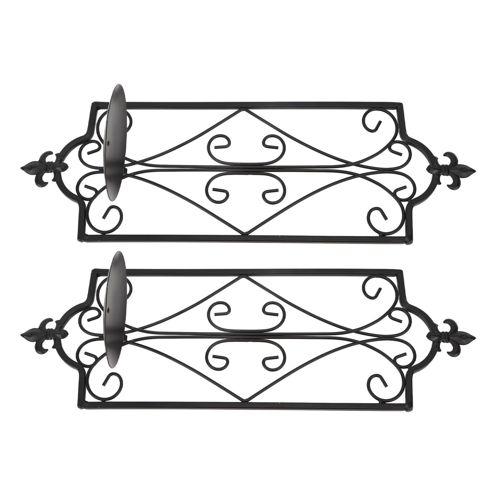 2pcs Wall Sconce Candle Holder Hanging Iron Wall Candle Sconce Holder Wall Decorations for Living Room Dining Room
