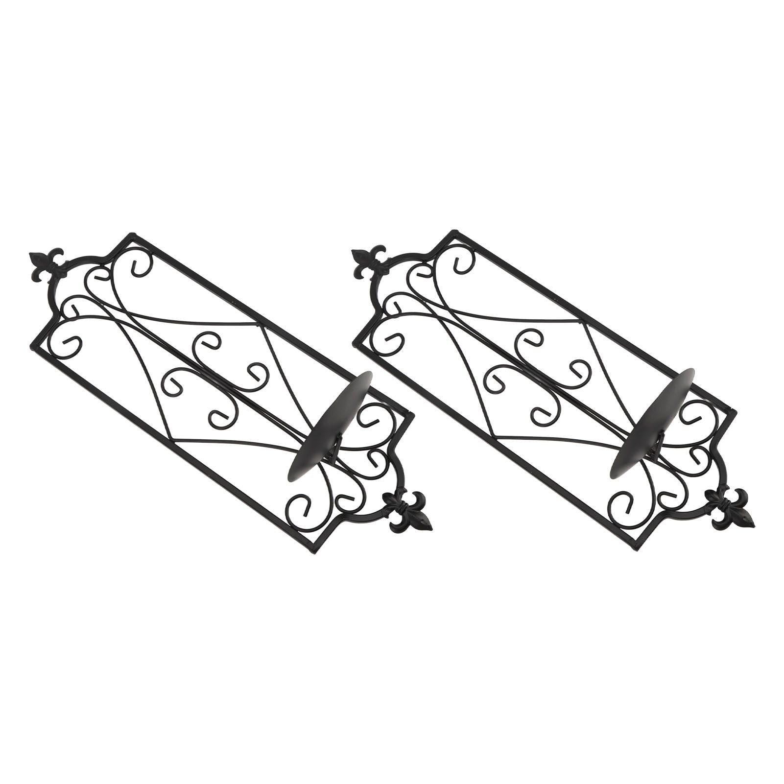 2pcs Wall Sconce Candle Holder Hanging Iron Wall Candle Sconce Holder Wall Decorations for Living Room Dining Room