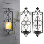 2pcs Wall Sconce Candle Holder Hanging Iron Wall Candle Sconce Holder Wall Decorations for Living Room Dining Room