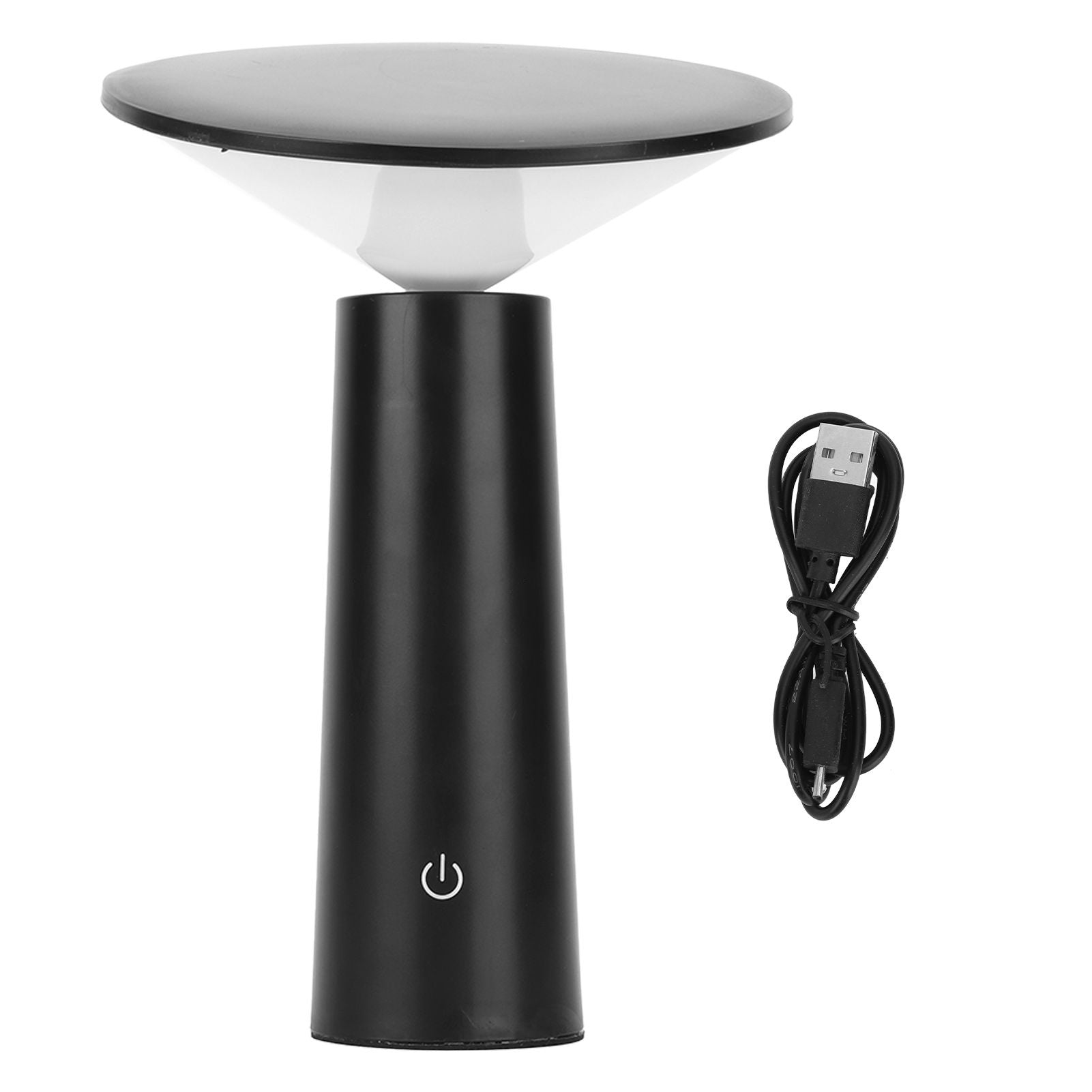 LED Table Lamp Rechargeable Touch Control Desk Light Adjustable Eye Protection Lamp with Battery Black Main image