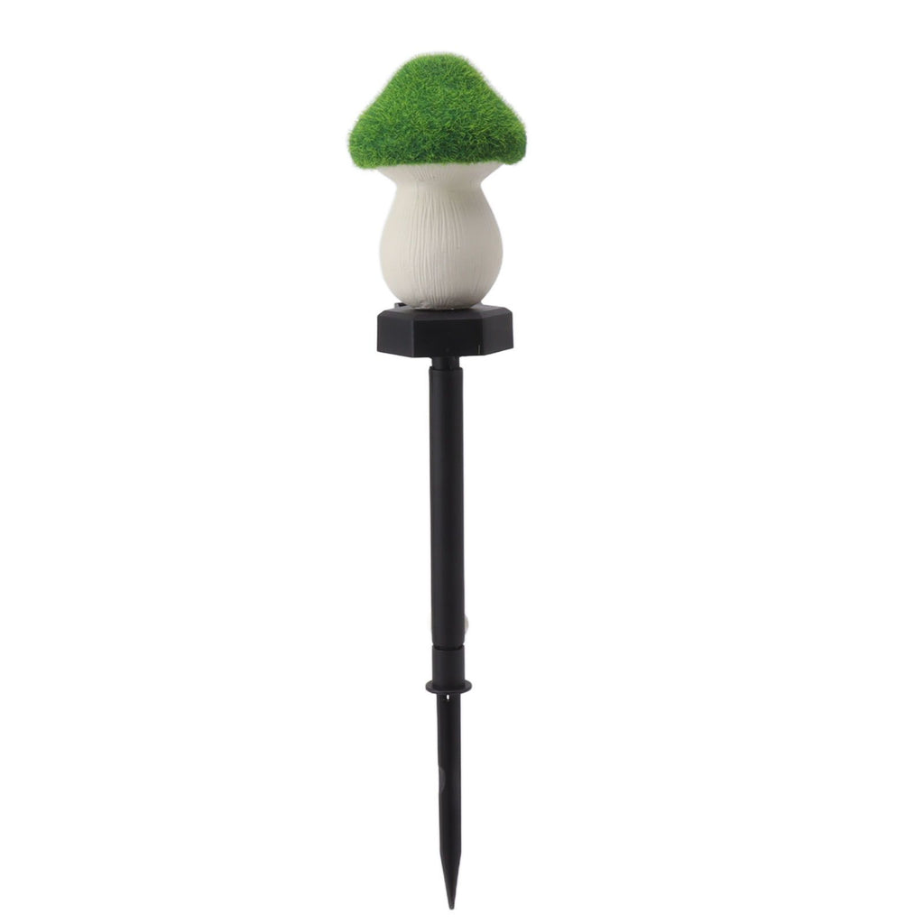 Mushroom Solar Light Garden Outdoor Light Flocking Landscape Decoration Ground Fixed Ambient Lighting