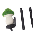 Mushroom Solar Light Garden Outdoor Light Flocking Landscape Decoration Ground Fixed Ambient Lighting