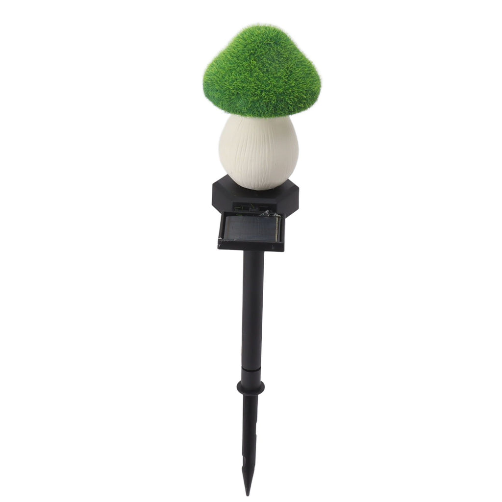 Mushroom Solar Light Garden Outdoor Light Flocking Landscape Decoration Ground Fixed Ambient Lighting