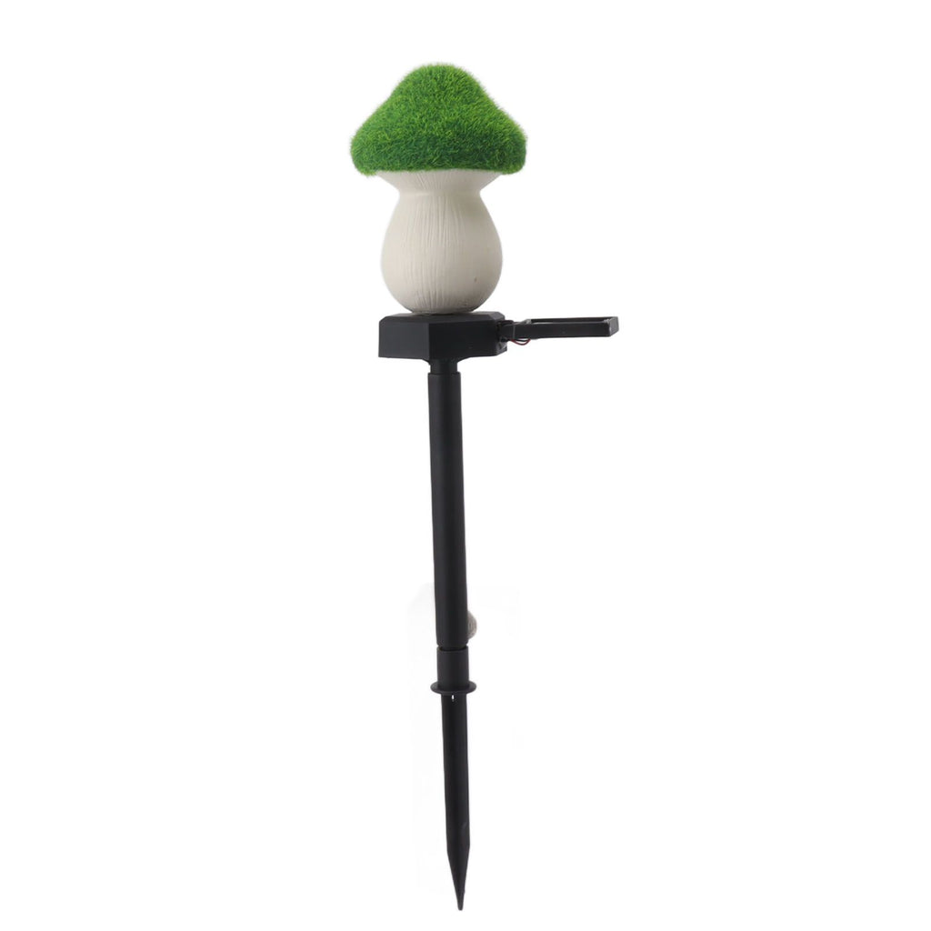 Mushroom Solar Light Garden Outdoor Light Flocking Landscape Decoration Ground Fixed Ambient Lighting