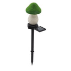 Mushroom Solar Light Garden Outdoor Light Flocking Landscape Decoration Ground Fixed Ambient Lighting
