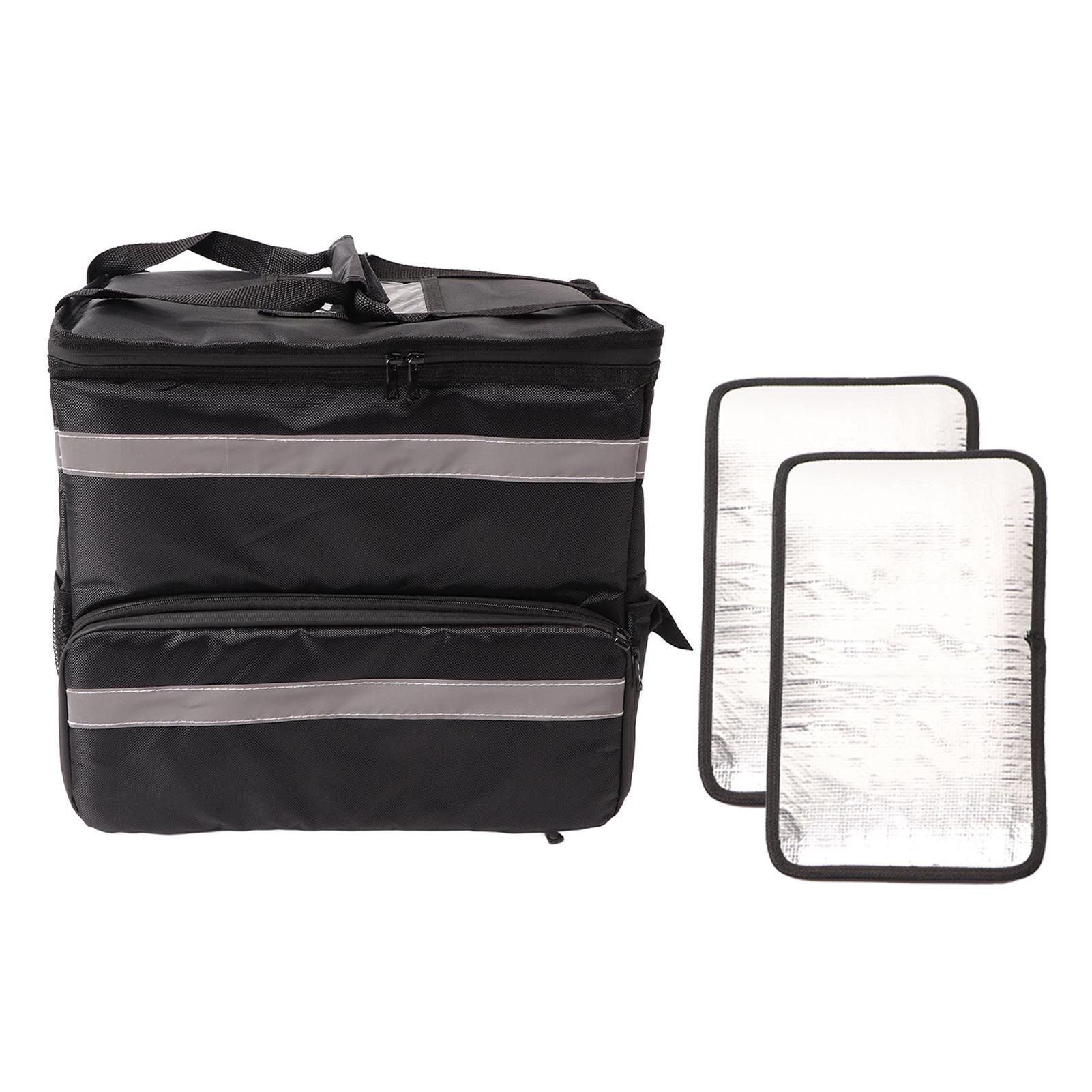 50L Insulated Pizza Delivery Backpack Take Out Food Delivery Thermal Backpack with Expandable Layer for Camping Travel Main image