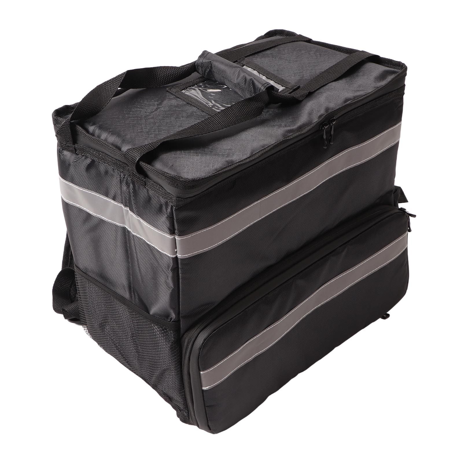 50L Insulated Pizza Delivery Backpack Take Out Food Delivery Thermal Backpack with Expandable Layer for Camping Travel