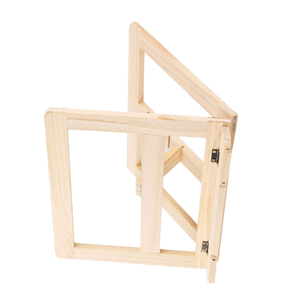 Wooden Book Stand Adjustable Book Holder Reading Stand Recipe Cookbook Holder for Kid Adult Home Wooden Clip