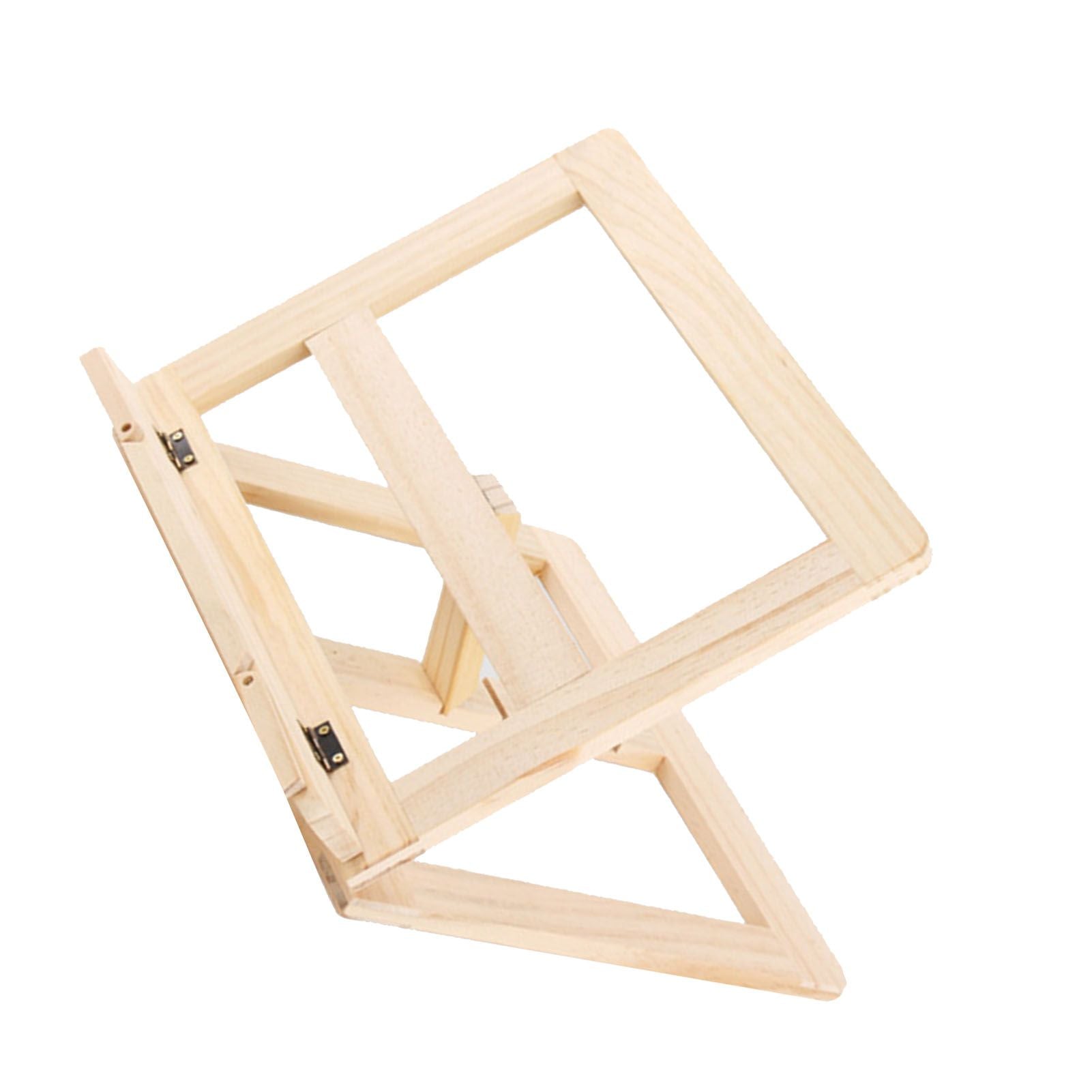 Wooden Book Stand Adjustable Book Holder Reading Stand Recipe Cookbook Holder for Kid Adult Home Wooden Clip