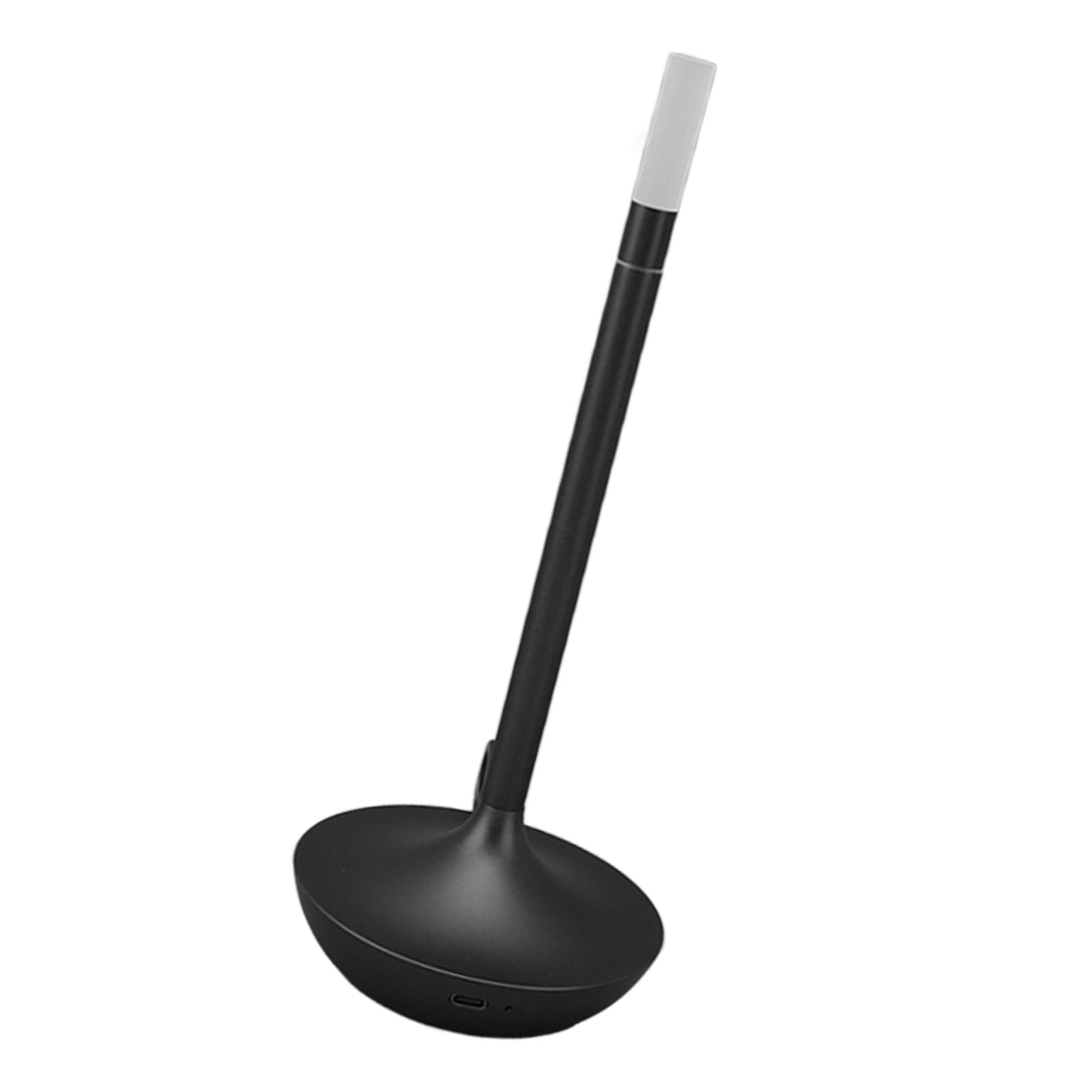 Cordless Table Lamp Innovative Candle Shape 3 Levels Brightness Dimmable Rechargeable LED Desk Lamp Black