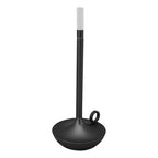 Cordless Table Lamp Innovative Candle Shape 3 Levels Brightness Dimmable Rechargeable LED Desk Lamp Black