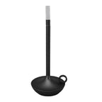 Cordless Table Lamp Innovative Candle Shape 3 Levels Brightness Dimmable Rechargeable LED Desk Lamp Black