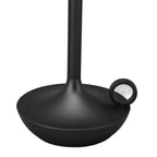 Cordless Table Lamp Innovative Candle Shape 3 Levels Brightness Dimmable Rechargeable LED Desk Lamp Black