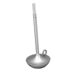 Cordless Table Lamp Innovative Candle Shape 3 Levels Brightness Dimmable Rechargeable LED Desk Lamp Silver