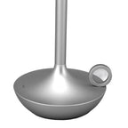 Cordless Table Lamp Innovative Candle Shape 3 Levels Brightness Dimmable Rechargeable LED Desk Lamp Silver