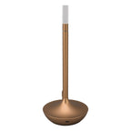 Cordless Table Lamp Innovative Candle Shape 3 Levels Brightness Dimmable Rechargeable LED Desk Lamp Gold
