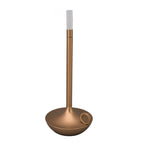 Cordless Table Lamp Innovative Candle Shape 3 Levels Brightness Dimmable Rechargeable LED Desk Lamp Gold