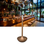Cordless Table Lamp Innovative Candle Shape 3 Levels Brightness Dimmable Rechargeable LED Desk Lamp Gold